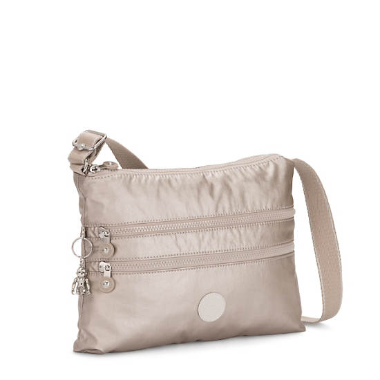 Kipling Alvar Metallic Crossbody Veske Sølv | NO 2148IL